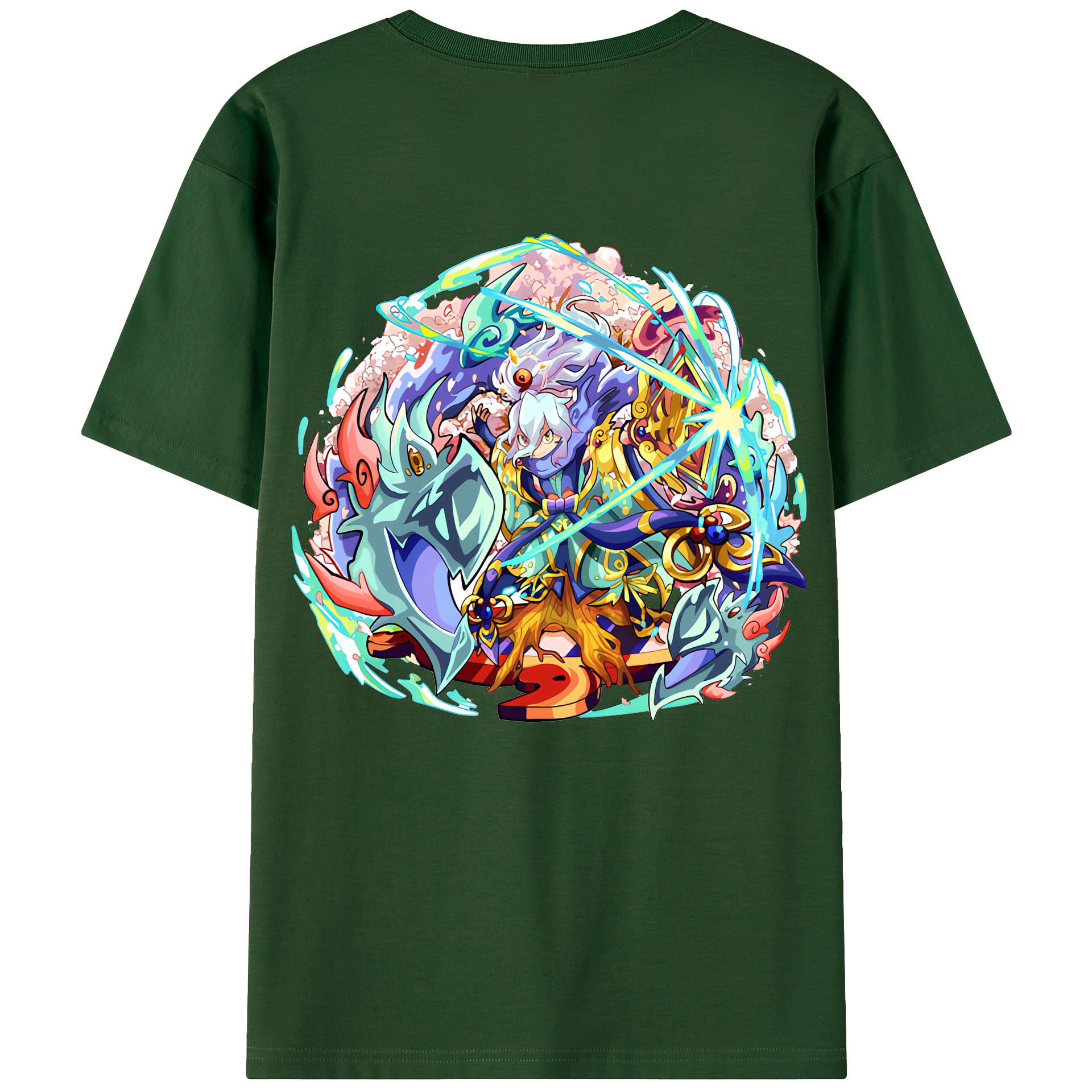 （画像用） 妖怪ウォッチ Yo-kai Watch 綿100％半袖Tシャツ（背面プリント）